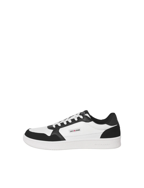 JACK & JONES JFWBOUNCE PU Noos Men's Trainers, Anthracite/Detail: White, 45 EU, Anthracite Detail White, 11 UK