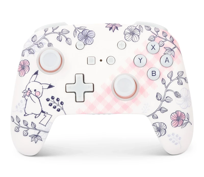 PowerA Enhanced Wireless Controller for Nintendo Switch - Pikachu Garden, Nintendo Switch - OLED Model, Nintendo Switch Lite, Gamepad, game controller, Bluetooth controller