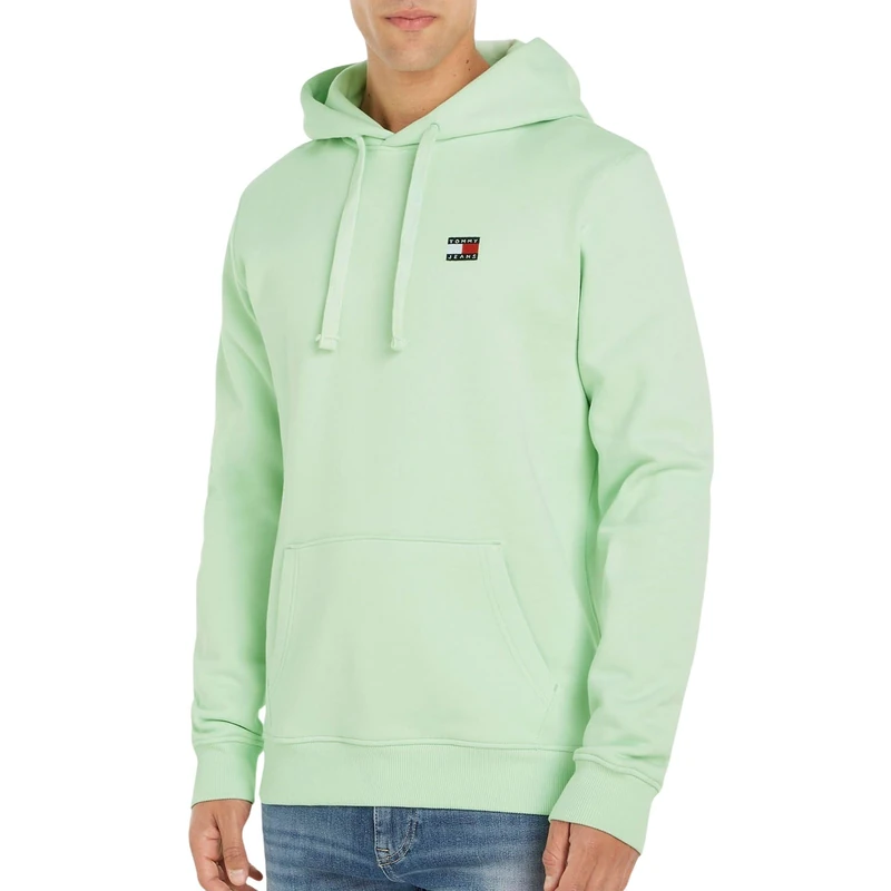 Tommy Jeans Men's Tjm Reg Badge Hoodie Ext Dm0dm17988 Pullover Hoodie, Green (Opal Green), S - Image 1