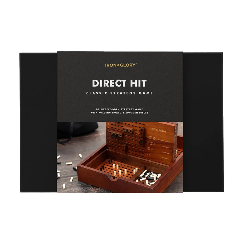 Iron & Glory Sea Battle Game | Wooden Puzzle Board Game | Gift Ideas For Dad & Mens Birthday Gifts | Home Decor Accessories & Coffee Table Decor | Strategy Games & Puzzle Box | Living Room Accessories