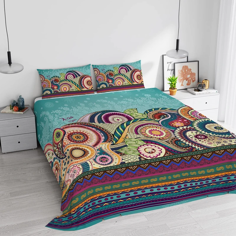 KI-OSA 657 Microfibre Duvet Cover Set, Double