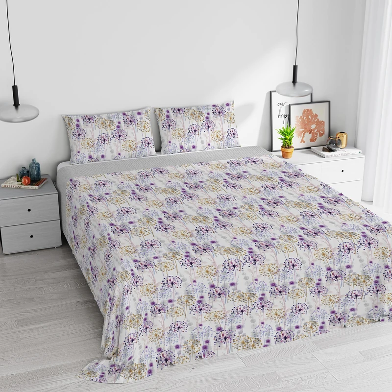 Italian Bed Linen Watercolor Cotton Duvet Cover Set 10 Double