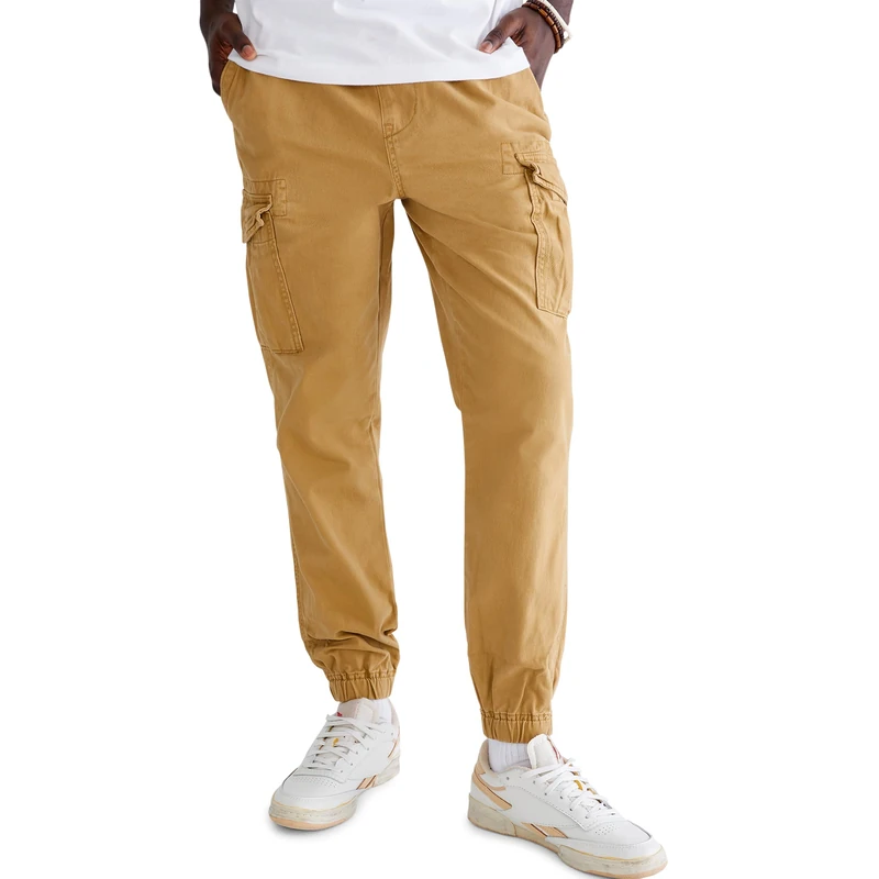 AEROPOSTALE Men's Aero Cargo Jogger Pant, Golden Tan, Medium