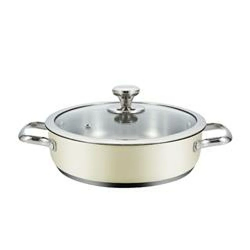 Haeger Saucepan with Lid Beige Ø 24 cm