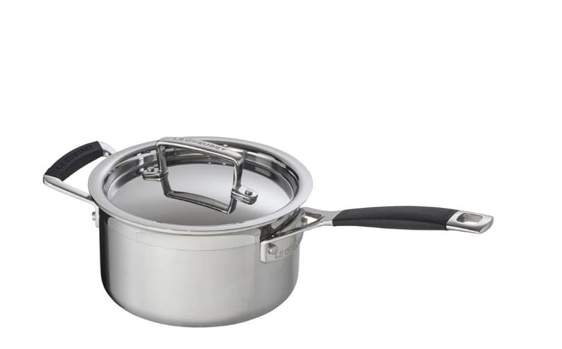 Le Creuset 96200916011520 3-Layer Stainless Steel Casserole Dish 16 cm Silicone Handle