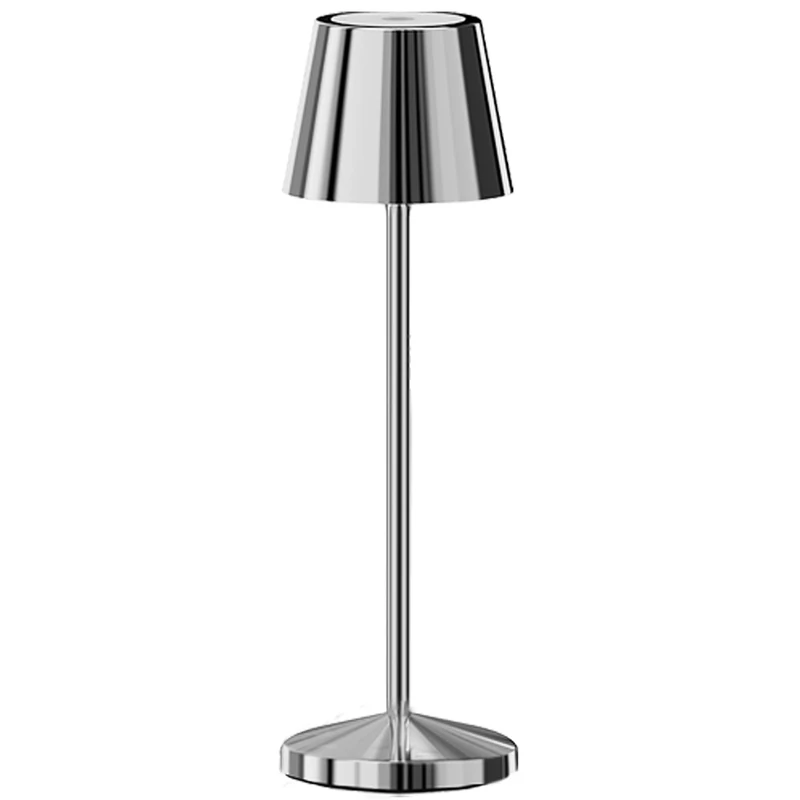 Lumisky Emily Wireless Table Lamp Warm White LED Dimmable H25cm, Silver