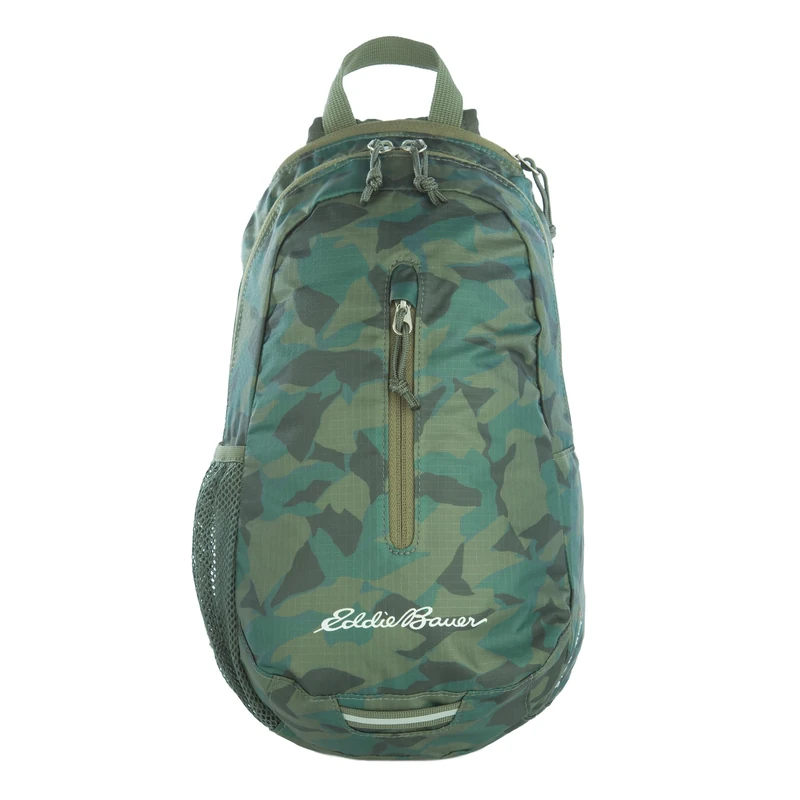 Eddie Bauer Stowaway Packable 10L Sling 3.0 Made from Polyester with Lightly Padded Shoulder Strap, Sprig