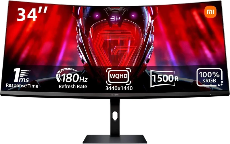 Xiaomi Mi Monitor G34WQI 34 inch Curved Gaming Black EU ELA5454EU