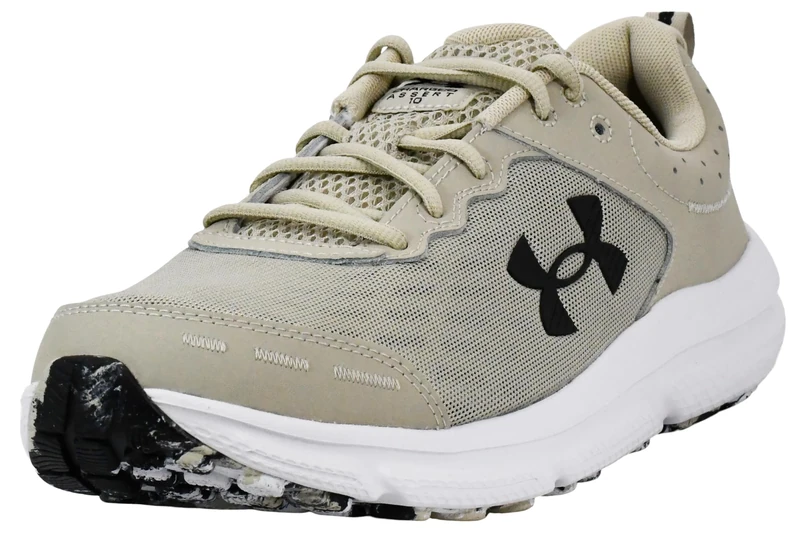 Under Armour Men's Charged Assert 10 Running Shoe, (289) Khaki Base/Khaki Base/Black, 7 UK