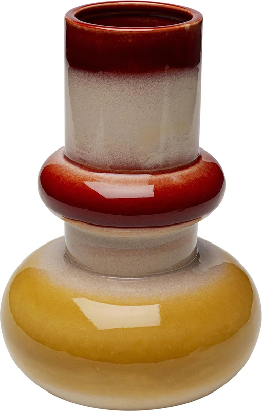 Kare Design Vase Lighthouse, Multi-Colour, Decorative Vase, Flower Vase, Ceramic, Handmade, Unique, 33 cm (H) - Image 1