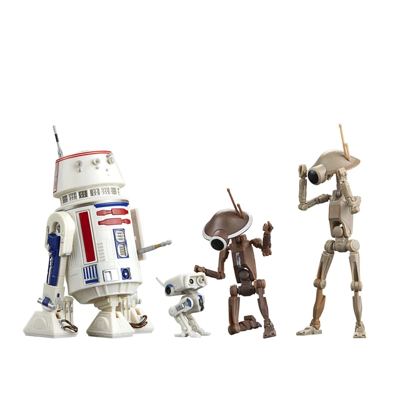 Star Wars The Black Series R5-D4, BD-72 & Pit Droids, The Mandalorian Collectible 15-cm Action Figure 4-Pack