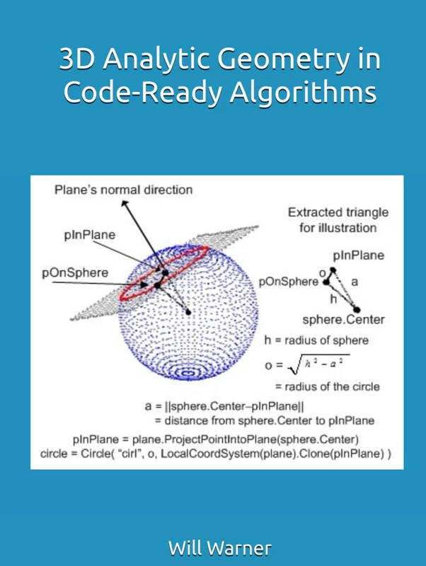 3D Analytic Geometry in Code-Ready Algorithms