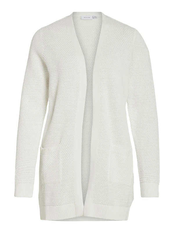 Vila Basic Women's Cardigan, White Alyssum, S - Image 1