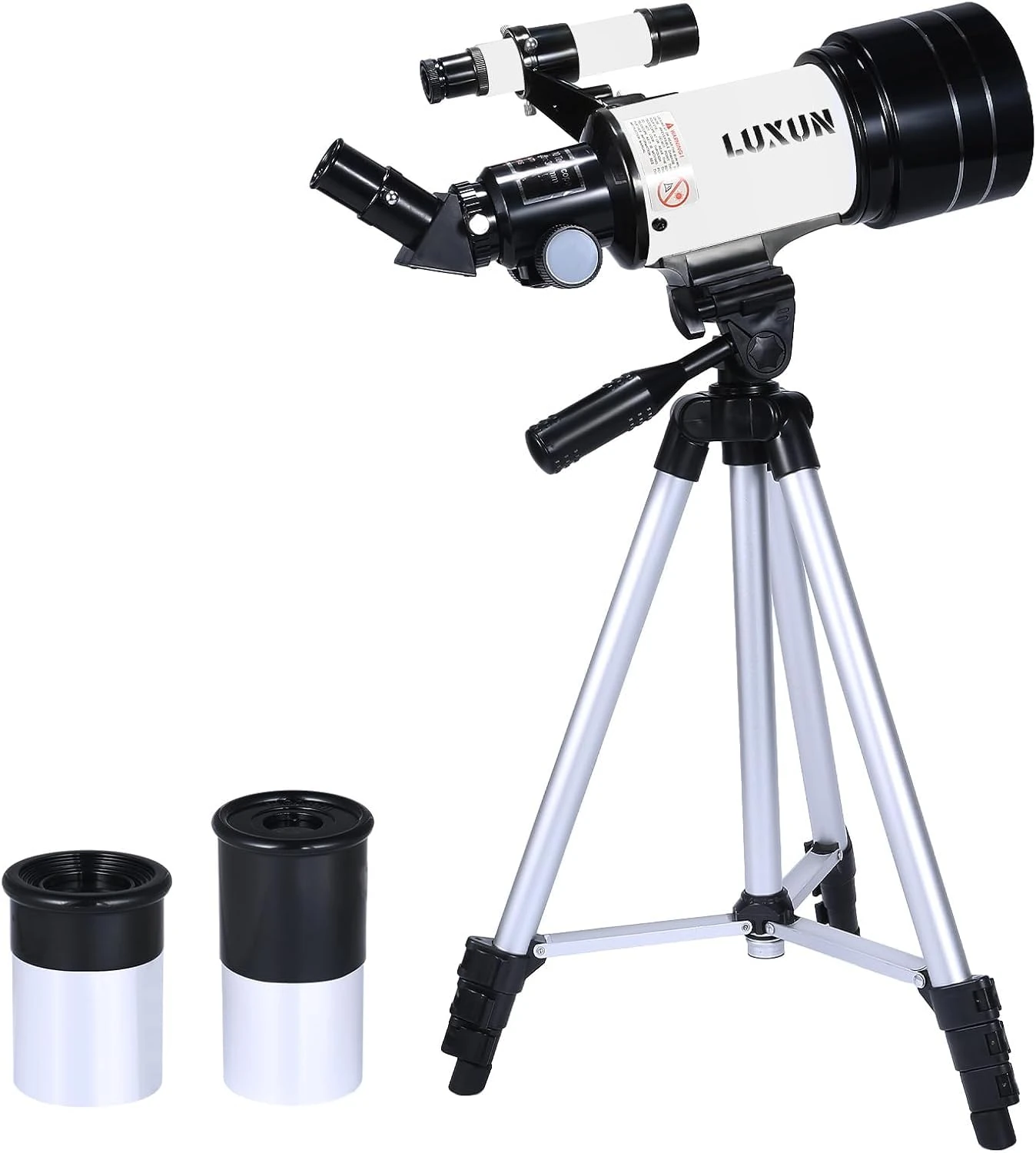 Astronomical Telescope,70mm Refracting Telescope with Multilayer Broadband Coating(15X-150X),Adjustable Tripod and Finderscope,Telescope for Adults,Kids and Beginner