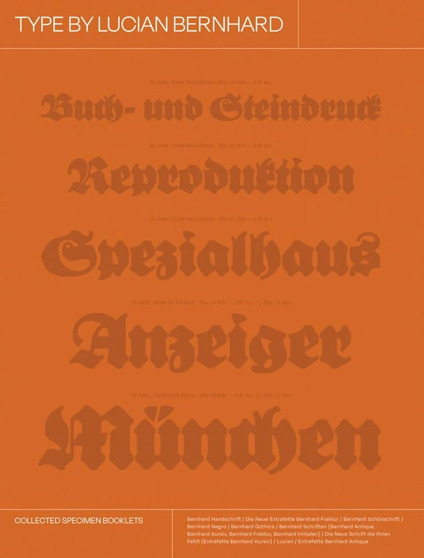 Type by Lucian Bernhard: Collected Specimen Booklets