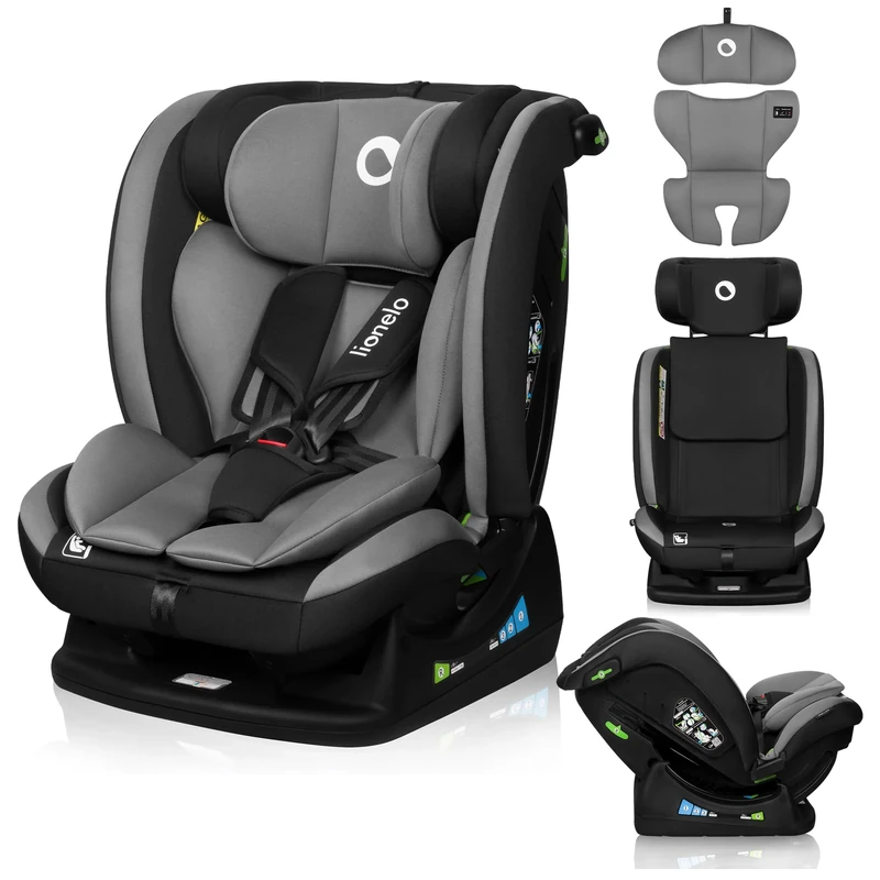 Lionelo Baby Car Seat AART i-Size for Children from birth 40 to 150cm 0-36kg Forward & Rear Facing, Universal Fit, 13 Levels Adjustable headrest, Reclining, Washable fabrics, breathable insert DRI-SET