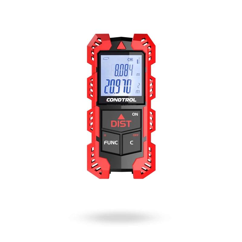 CONDTROL - TRACCER 30 Range Finder, Range 0.03-30m - Precise Measurement - Red Laser - IP54 Protection - Backlit Screen - Delivered with Accessories - 2 Year Warranty