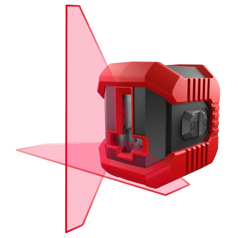 CONDTROL - Red QB Line Laser - Level Range 10m - 1 Vertical Line and 1 Horizontal - 2 Operating Modes - 1/4' Thread - 2+1 Year Warranty