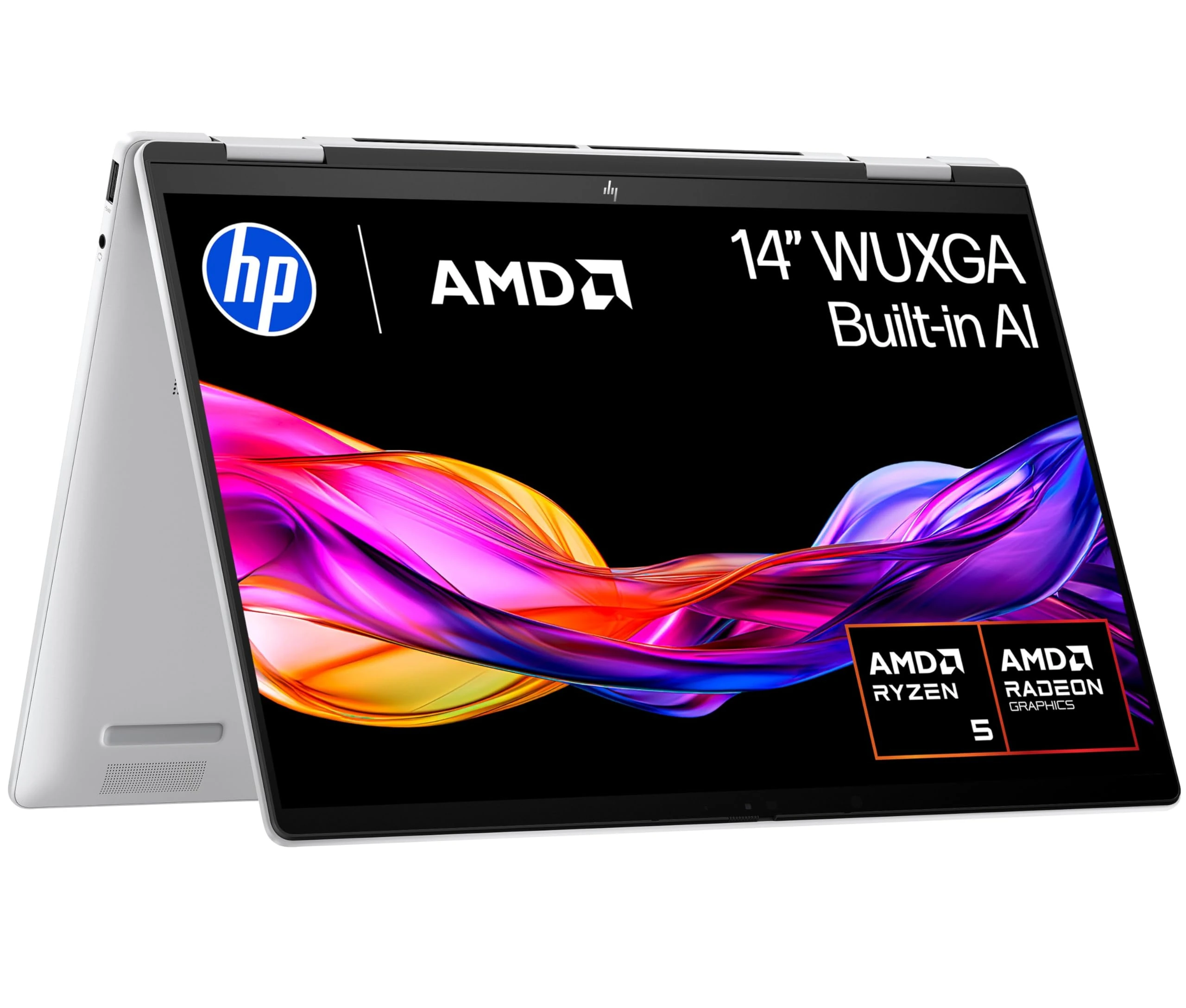 HP Envy x360 14" 2in1 Laptop | AMD Ryzen 5 8640HS Processor | AI Enhanced | 16GB RAM | 512GB SSD | AMD Radeon Graphics | WUXGA IPS Touchscreen | Up to 14.75 Hrs Battery | Windows 11 | 14-fa0002sa