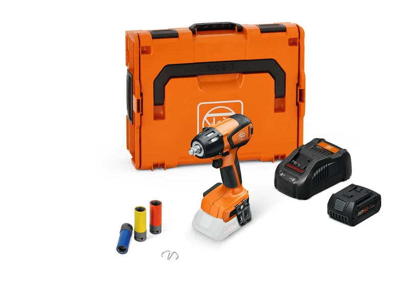 FEIN Cordless Impact Wrench 18 V ASCD 18-300 W2 AS Ready to Use Top Set, with Storage Case, Ergonomic Handling, 71151062000