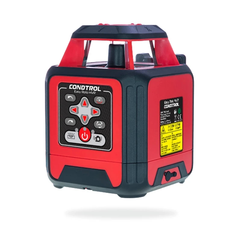 CONDTROL - Easy ROTO HVR Red Rotating Laser - Range with Cell 400m - Bluetooth - Red Beam/Plumb Points - Delivered with Accessories - 2+1 Year Warranty