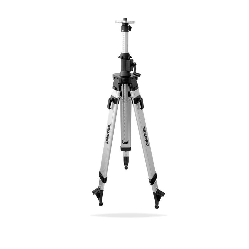 CONDTROL - HD200 Telescopic Tripod for Laser - Thread 5/8’’, Height 103 to 200cm - Crank Adjustment - Graduated Central Column - Rotating Platform