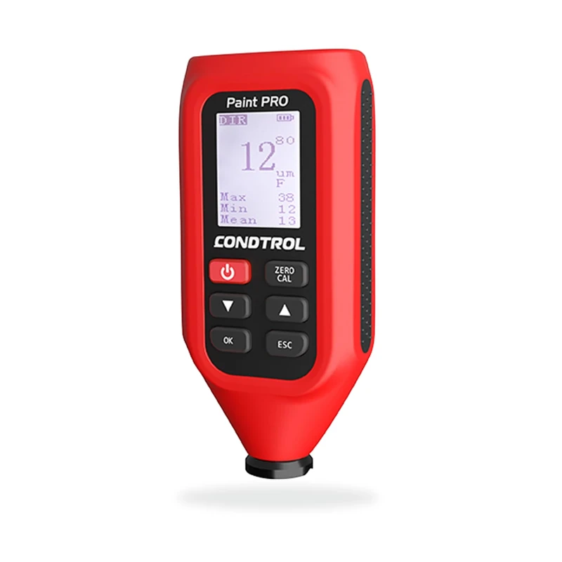CONDTROL - PAINT PRO Coating Thickness Tester - 3 Mode Sensor - Single or Continuous Measurements, in μm and mm - Delivered with Accessories - 2+1 Year Warranty