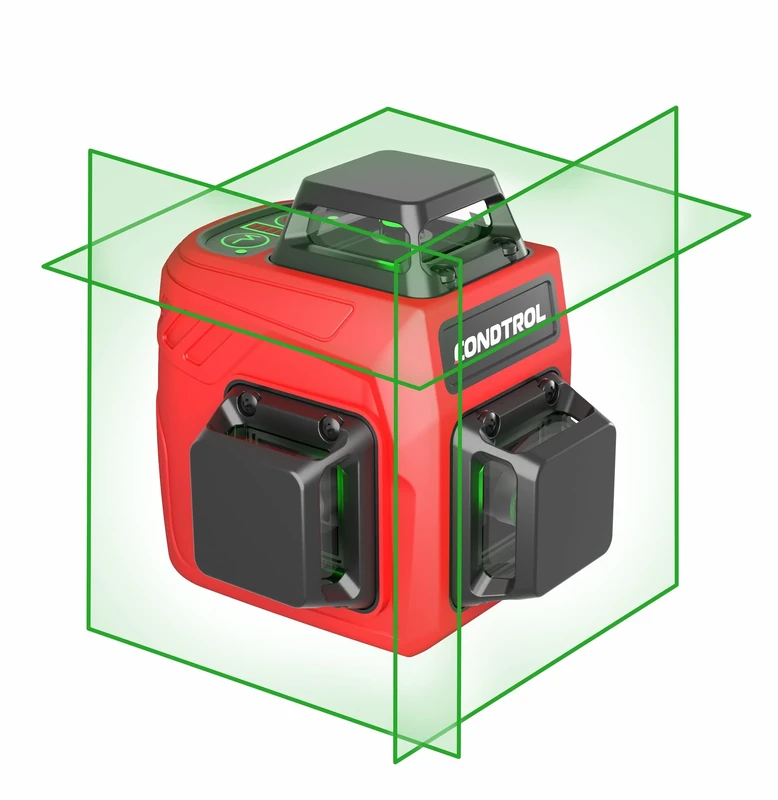 CONDTROL - Smart 3D Green Line Laser - Level Range 30m - 3 Lines - Line Independent Ignition - 2 Operating Modes - Delivered with Accessories