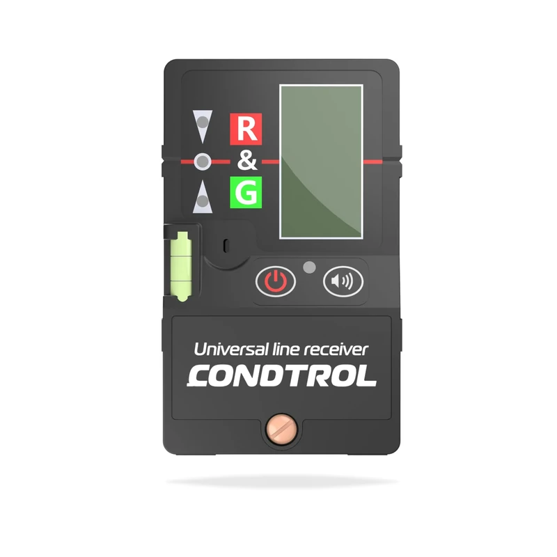 CONDTROL - ULR Multifrequency Receiving Cell for Red and Green Line Lasers - Detection Range 100m, IP54 - Delivered with Accessories - 2 Year Warranty