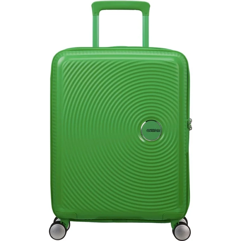 American Tourister Soundbox - Hard Shell Suitcase Medium, 67 cm - Trolley Suitcase with 4 Wheels, TSA Lock, Expandable & Light, 71.5/81L, Green (Grass Green)