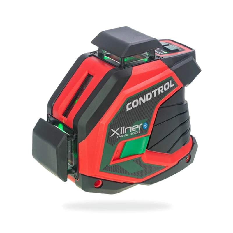 CONDTROL - XLINER PENTO G360 Green Line Laser - Level Range 40m - 3 Lines - 2 Operating Modes - Bluetooth - 2+1 Year Warranty - Delivered with Accessories