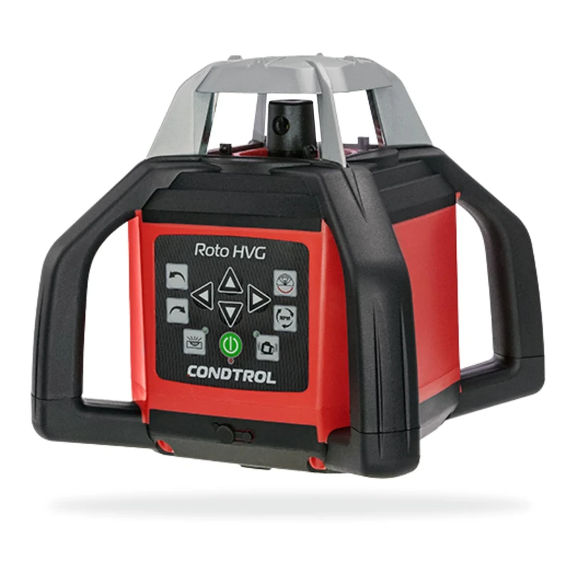 CONDTROL - ROTO HVG Green Rotary Laser - Range Level with Cell 600 m - Green Beam and Plumb Points - 2+1 Year Warranty - Delivered with Accessories