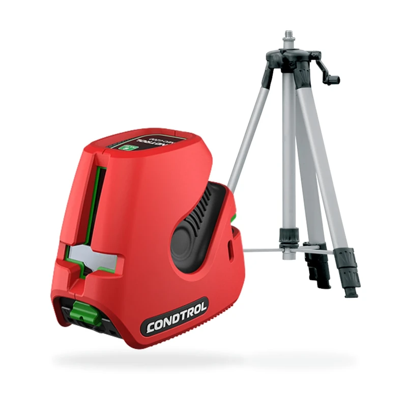 CONDTROL - NEO G220 Line Laser Set Green + Tripod - Level Range 30m - 2 Lines + Plumb Points - 2 Modes - Ideal for Construction Sites - Delivered with Accessories