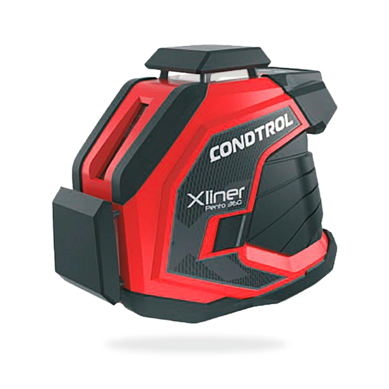 CONDTROL - XLINER PENTO 360 Red Line Laser - Level Range 30m - 3 Lines - 2 Operating Modes - Bluetooth - 2+1 Year Warranty - Delivered with Accessories