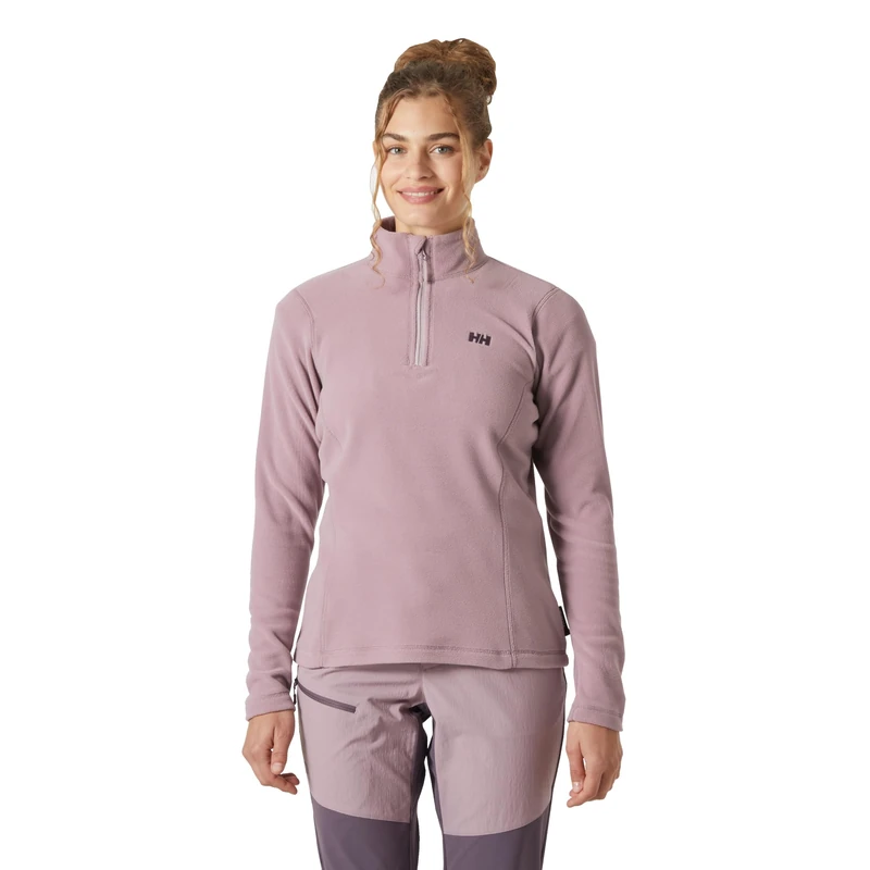Helly Hansen Women's W Daybreaker 1/2 Zip Fleece, Purple Clay, XL