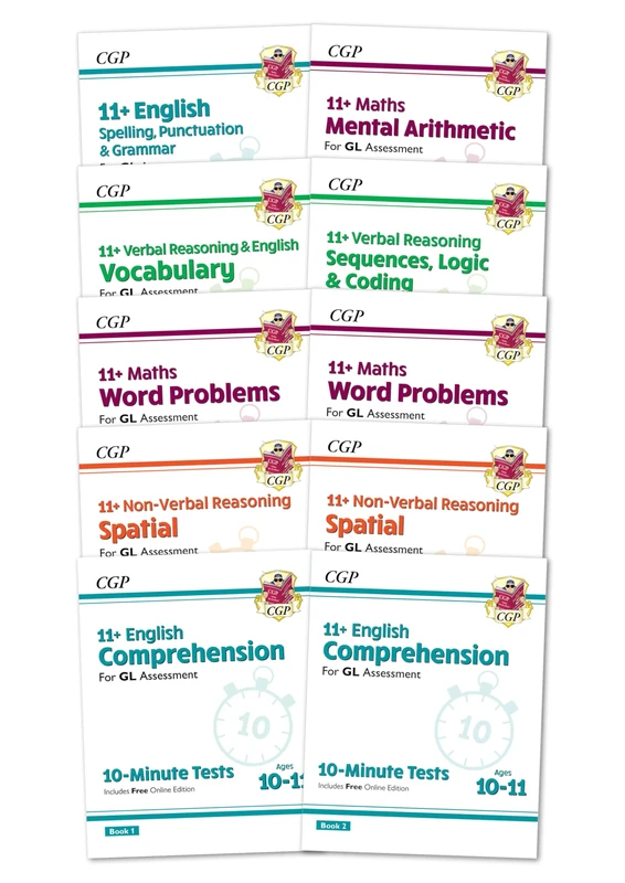 11+ GL Targeted 10-Minute Tests 10-Book Bundle – for Ages 10-11