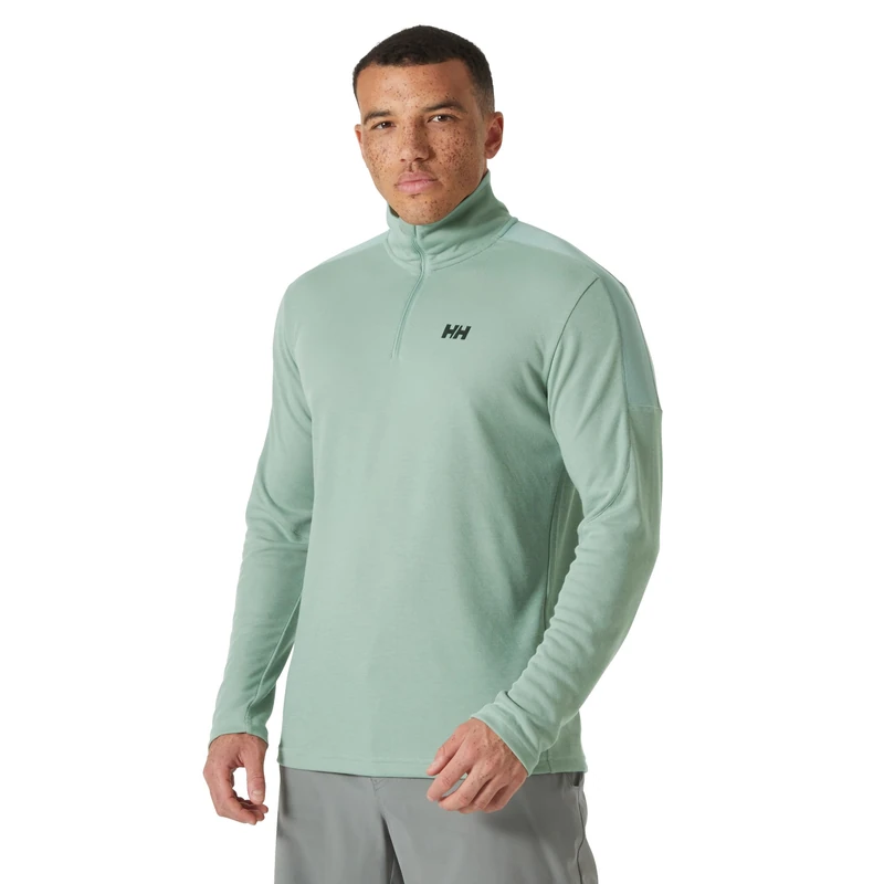 Helly Hansen Men's HP 1/2 Zip Pullover 2.0, Eucalyptus, 2XL