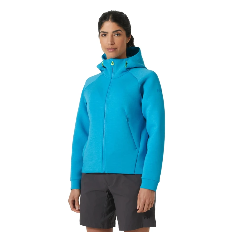 Helly Hansen Women's W HP Ocean FZ Jacket 2.0, Cyan, XL