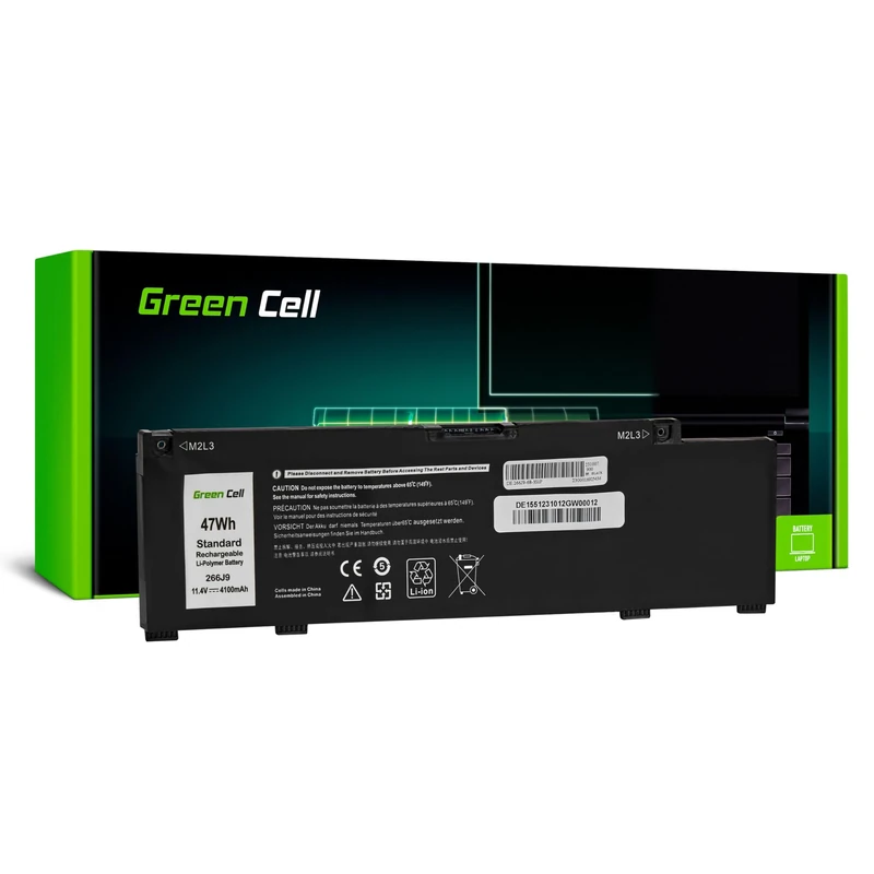 Green Cell 0M4GWP 266J9 M4GWP Battery for Dell G3 15 3500 3590 G5 5500 5505 Inspiron 14 5490 Laptop (4100mAh 11.4V Black)