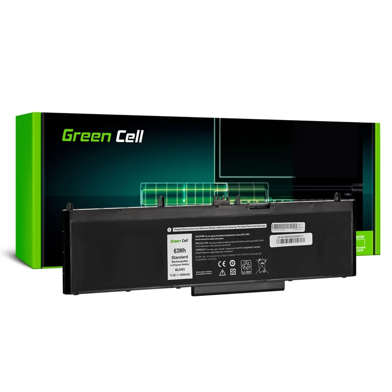 Green Cell 04F5YV 4F5YV WJ5R2 Battery for Dell Latitude E5570 Precision 3510 Laptop (5500mAh 11.4V Black)
