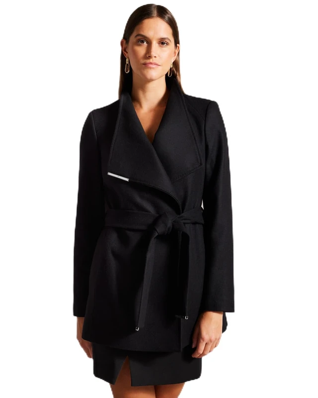 Ted Baker Unisex Rosess Coat, BLACK, 6 UK