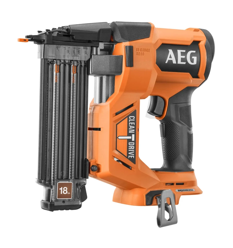 AEG - Brushless [PRO18V] 18 Ga Cordless Finishing Nailer - Burst or Sequential Mode - 2.4 kg - Nail length 16 to 55 mm - Delivered in a box (without battery) - B18BN18-0