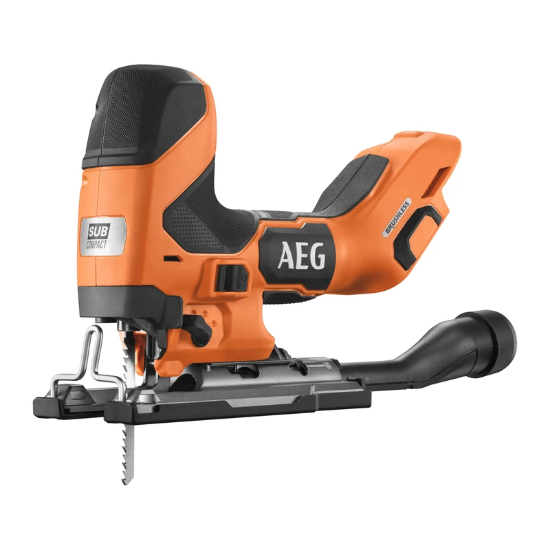 AEG - Jigsaw Handle SUBCOMPACT 18V BRUSHLESS, Blade Stroke 25.4 mm, 0 to 3200 CPS/min, 6 speeds + Automatic Function, (Without Battery) - BST18BSBL-0