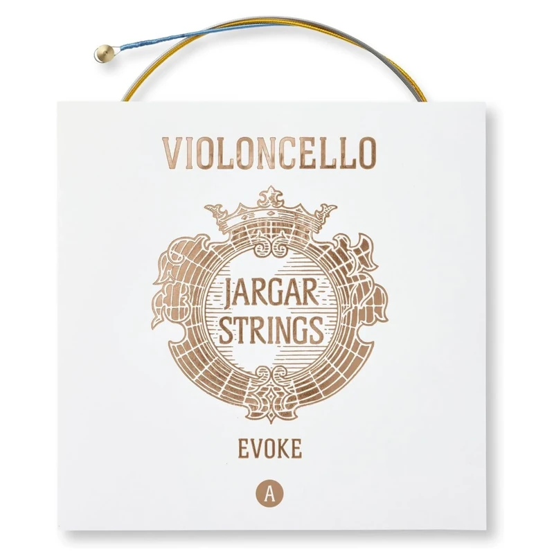 Jargar Evoke Cello A | Multi Alloy Carbon Steel Core Cello String for Professionals and Aspiring Cellists | Brilliant, Round, and Focused Sound with Elegant Timbre | Made In Denmark | A-String