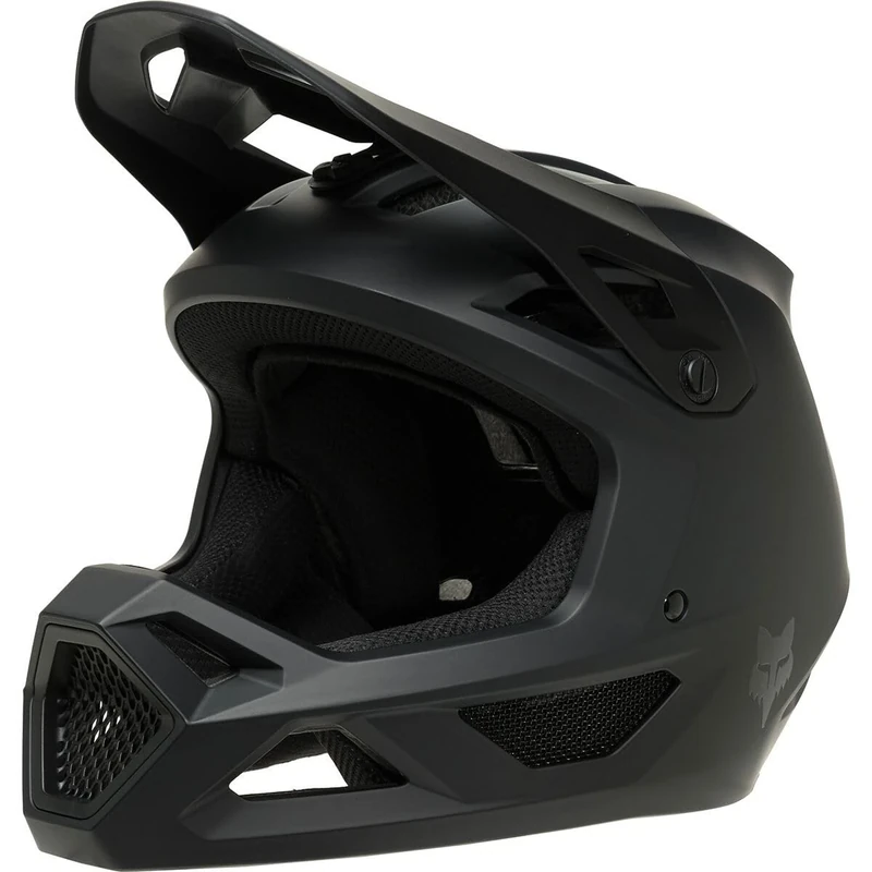 Fox Racing YTH RAMPAGE HELMET CE/CPSC – MTB helmet – lightweight ABS shell – 360° ventilation – MIPS technology – adjustable visor – GoPro mount – matte black, size: YS