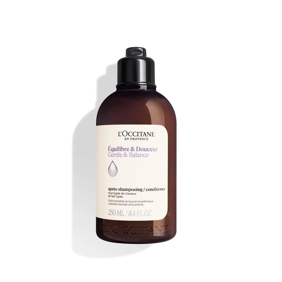 L'OCCITANE Gentle & Balance Conditioner 250ml | Silicone & Sulfate Free | Vegan & 96% Readily Biodegradable | Enriched with Essential Oils | Luxury & Clean Beauty Hair Care for All Hair Types