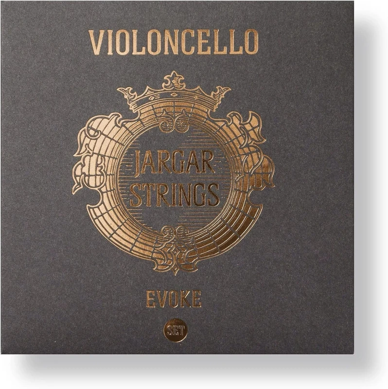 Jargar Evoke Cello Set - Cello Strings 4/4 Full Set for Professionals and Aspiring Cellists - Brilliant, Round, and Focused Sound with Elegant Timbre - Made In Denmark
