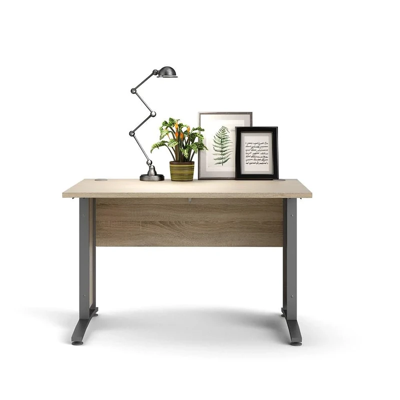 Dmora Office Desk, Oak Colour, 120 x 74.5 x 80 cm