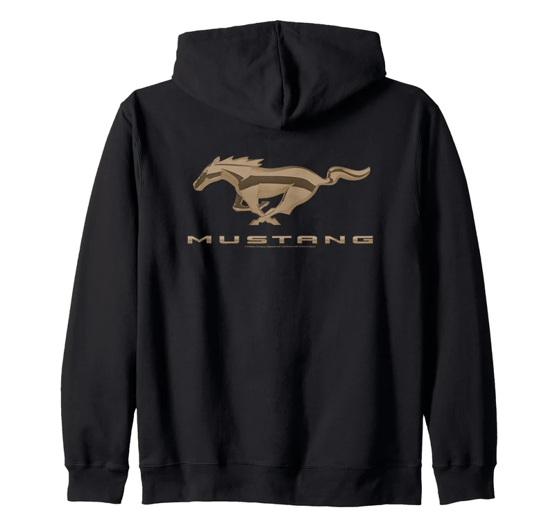 Ford Mustang Lines Dark Zip Hoodie - Image 1
