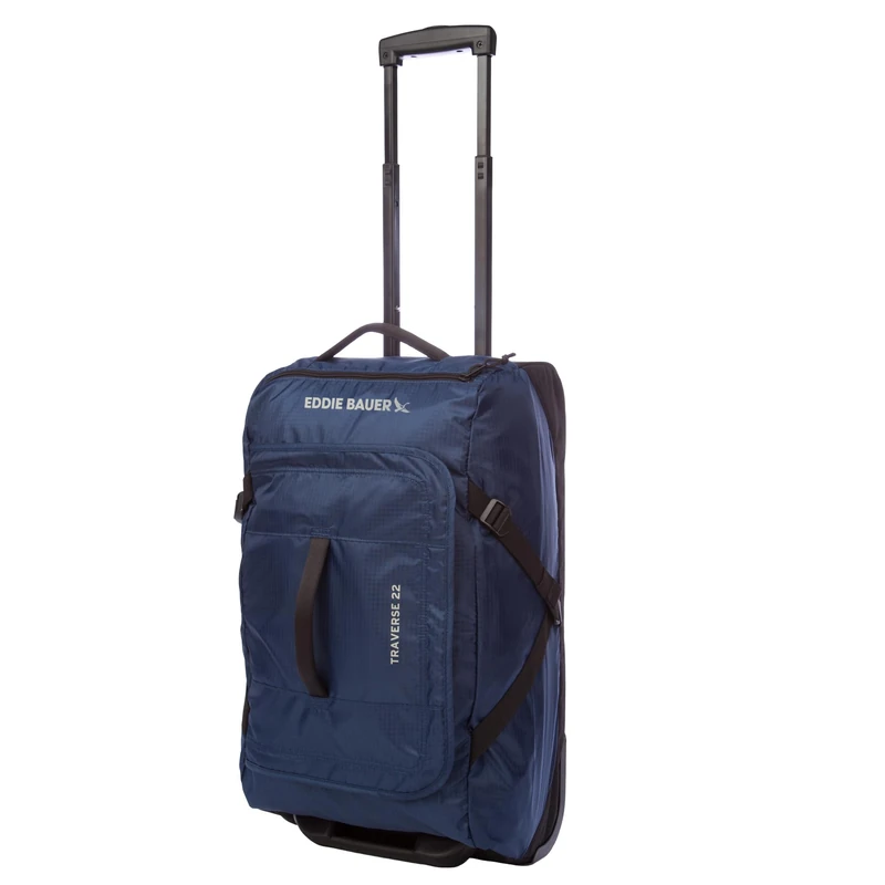 Eddie Bauer Traverse Luggage | Roller Wheels | Telescoping Handle | Travel | Vacation | Ripstop Nylon, Medium Indigo, 22", Traverse Luggage | Roller Wheels | Telescoping Handle | Travel | Vacation |